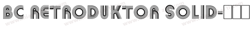 BC Retroduktor SOLID字体转换